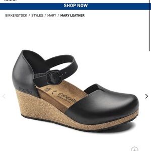 Birkenstock Black Wedge Shoes